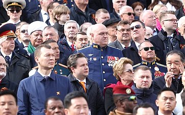 Председатель Совета Федерации Валентина Матвиенко присутствовала на военном параде в ознаменование 80-й годовщины Великой Победы