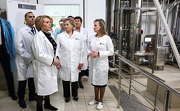 Председатель СФ Валентина Матвиенко посетила фармацевтическое предприятие «Велфарм»