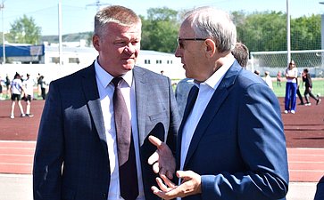В ходе поездки сенаторы РФ побывали на стадионе «Торпедо», где в планах строительство универсального спортзала и реконструкция водноспортивной базы «Олимпия» в Энгельсе