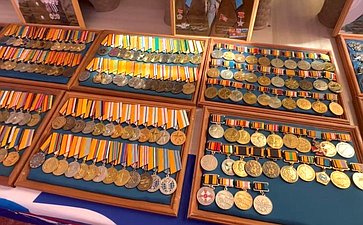 Игорь Кастюкевич организовал для школьников Херсонской области выставку «Гордость и слава России в орденах и медалях»