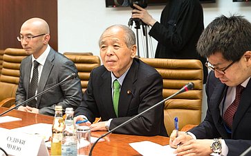 Встреча Константина Косачева с председателем японской партии «Большая земля» Мунэо Судзуки