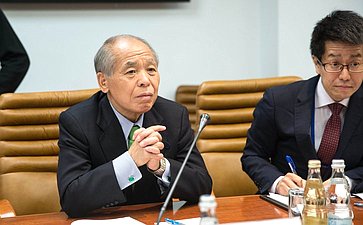 Встреча Константина Косачева с председателем японской партии «Большая земля» Мунэо Судзуки