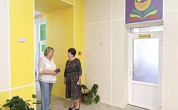 Екатерина Алтабаева посетила среднюю общеобразовательную школе № 47 им. М.П. Ситко