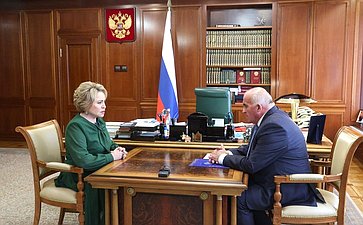 Встреча Председателя Совета Федерации Валентины Матвиенко с губернатором Костромской области Сергеем Ситниковым