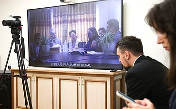 Встреча членов группы по сотрудничеству Совета Федерации с Национальным собранием Федерального парламента Непала