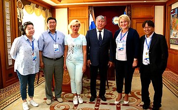 Л. Гумерова провела встречу с руководством Программного комитета Международных интеллектуальных игр, проходящих в Якутске