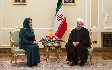 Встреча В. Матвиенко с Президентом Ирана