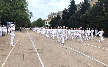 Е. Алтабаева и В. Куликов в Севастополе приняли участие в параде, посвященном 75-летию Великой Победы