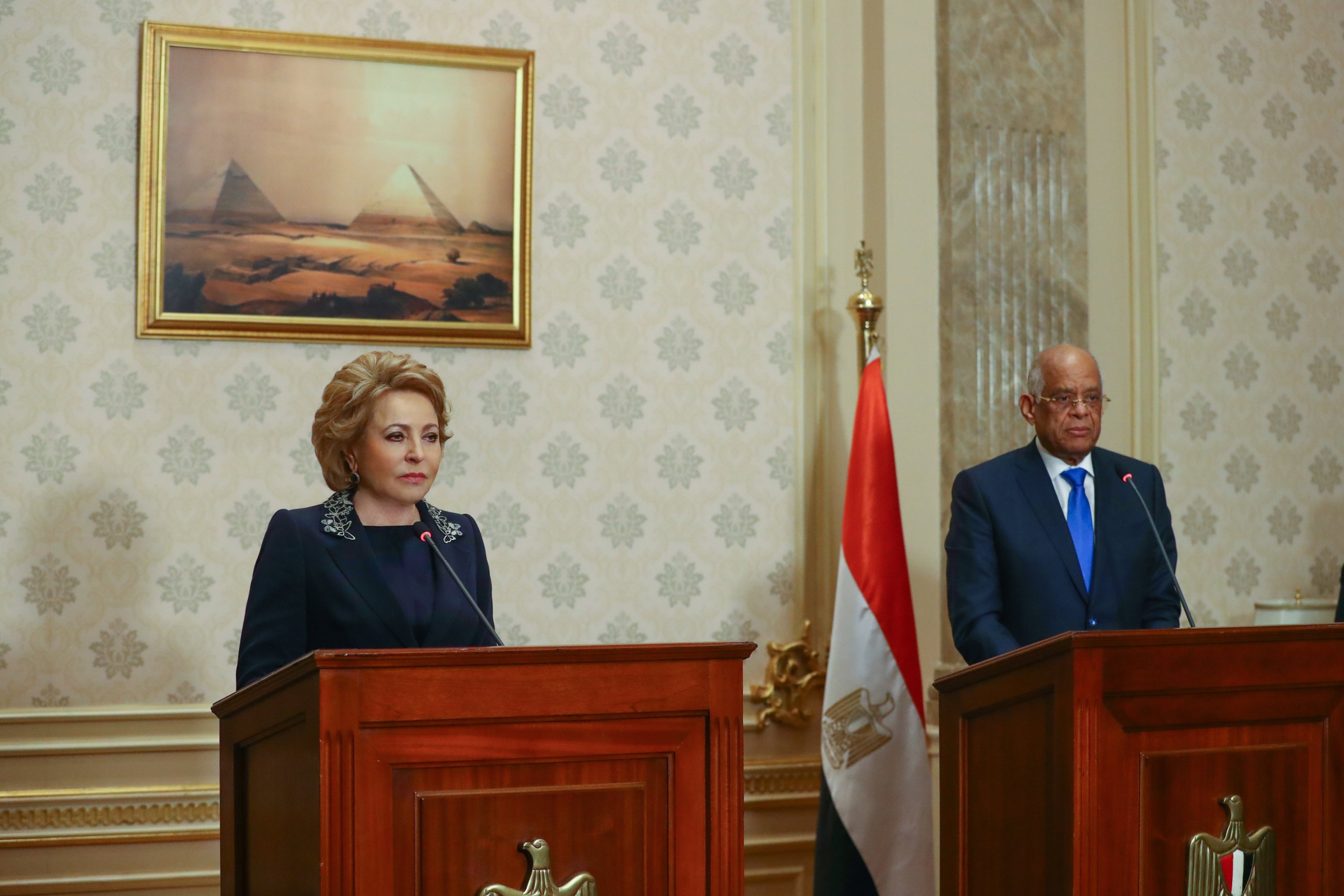 Состоялась встреча Председателя СФ В. Матвиенко с Президентом Египта А ...