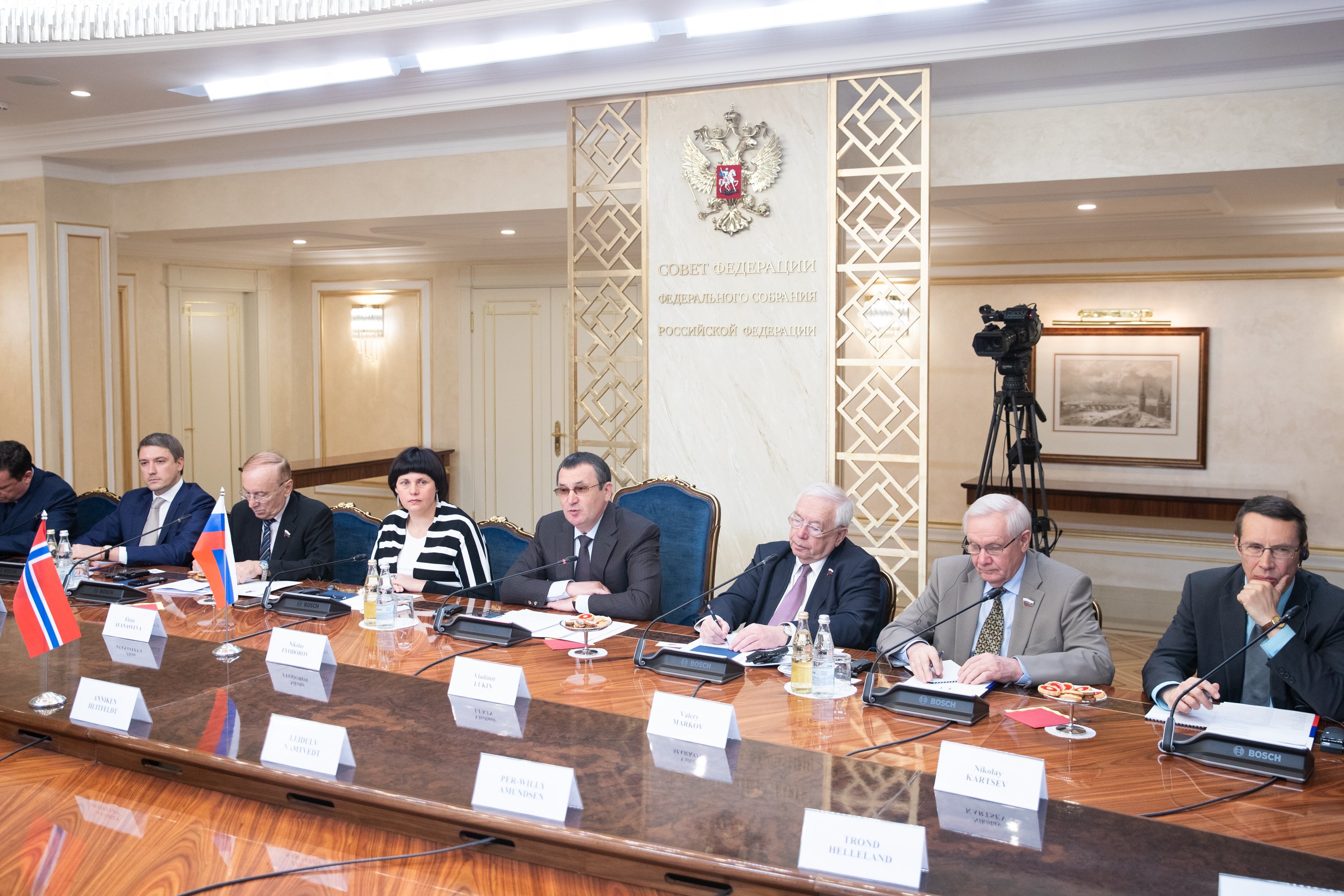 Встреча первого заместителя Председателя СФ Н. Федорова с председателем ...