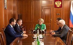 Председатель СФ В. Матвиенко и губернатор Иркутской области И. Кобзев обсудили перспективы социально-экономического развития региона