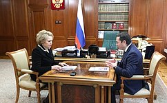 В. Матвиенко провела встречу с губернатором Мурманской области А. Чибисом