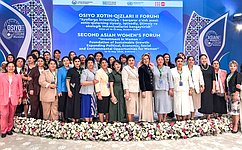 Inna Svyatenko delivers Federation Council Speaker’s address at the 2nd Asian Women’s Forum