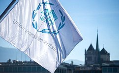 Konstantin Kosachev attends a meeting of a working group of the Inter-Parliamentary Union
