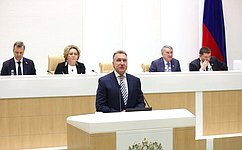 И. Шувалов выступил на заседании Совета Федерации с информацией о деятельности «ВЭБ.РФ»