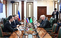 К. Косачев провел встречу с Послом Туркменистана в РФ Э. Айдогдыевым