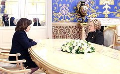 В. Матвиенко и Н. Кочанова обсудили участие парламентариев в реализации повестки Союзного государства