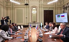 В. Тимченко провел встречу с Председателем Национального совета Республики Намибии Лукасом Мухой