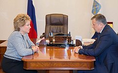 Спикер СФ обсудила с врио губернатора Ленинградской области вопросы импортозамещения в сельском хозяйстве