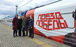 Е. Зленко: Экспозиция передвижной выставки «Поезд Победы» важна для сохранения исторической памяти поколений