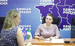 Е. Шумилова провела личный прием граждан по вопросам проблем детей и родителей