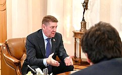 А. Шевченко: Предстоящие в Совете Федерации Дни Свердловской области дадут новый импульс решению значимых для региона вопросов