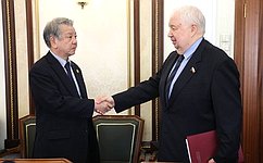 С. Кисляк провел встречу с председателем японской общественно-политической организации М. Кимурой