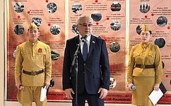 Б. Жамсуев принял участие в открытии школьного военно-патриотического музея