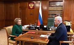 Председатель Совета Федерации провела встречу с главой Республики Коми