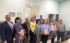 Л. Талабаева встретилась с руководством и коллективом Государственной ветеринарной инспекции Приморского края и поздравила их с юбилеем