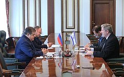 Vladimir Dzhabarov meets with the Ambassador Extraordinary and Plenipotentiary of Israel to the Russian Federation