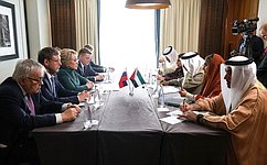 Valentina Matvienko underscores constructive dialogue between Russia and the UAE on pivotal issues of the bilateral and international agenda