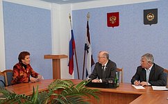 Н. Петрушкин провел прием граждан в Инсарском районе Мордовии