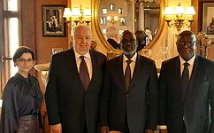 С. Кисляк провел встречу с заместителем Председателя Исполнительного комитета Африканского парламентского союза М. Али Хумедом и Генеральным секретарем АПС Б. Иди Гадо