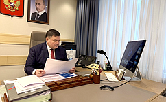 С. Перминов присоединился к аппаратному ВКС-совещанию Ленинградской области