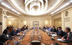Состоялась встреча заместителя Председателя СФ К. Косачева и заместителя Премьер-министра Республики Куба Р. Кабрисаса Руиса