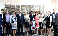 С. Попов принял участие в открытии «Аллеи славы» в школе №1 Черлакского района Омской области