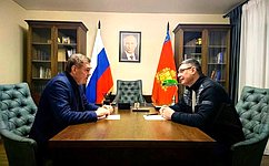 А. Савин в рамках рабочей поездки встретился с губернатором Владимирской области