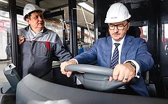 О. Цепкин посетил новое троллейбусное производство в Челябинске