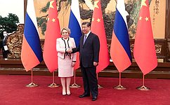 Valentina Matvienko met with President of China Xi Jinping