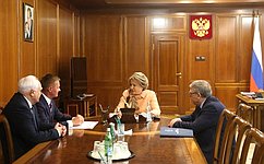Председатель СФ провела встречу с руководством Курской области
