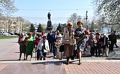 Е. Алтабаева приняла участие в мероприятии в Севастополе, посвящённом Международному дню освобождения узников фашистских концлагерей