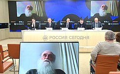 В пресс-центре медиагруппы «Россия сегодня» Сахамин Афанасьев принял участие в пресс-конференции, посвященной вопросам развития Арктики