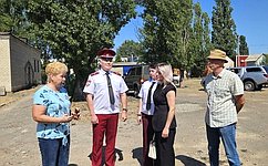 О. Бас провела инспекцию хода строительства оздоровительного лагеря «Казачок» в ЛНР