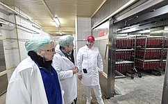 О. Бас посетила «Луганский мясокомбинат»