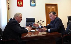 В. Наговицын обсудил в Бурятии ход реализации проектов, вошедших в Постановление СФ