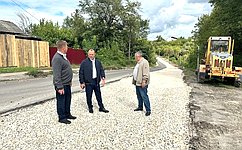 И. Мурог проконтролировал ход строительства соцобъектов и ремонта дорог в Рязанской области