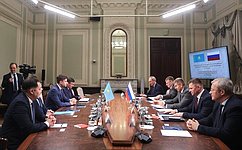 Руководитель Аппарата Совета Федерации Г. Голов провел встречу с Руководителем Аппарата Сената Парламента Республики Казахстан М. Споткаем