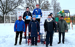 И. Мурог впервые принял участие в «Лыжне России» в родном Ряжском округе