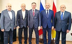 В. Назаренко и Т. Мамсуров приняли участие в церемонии вручения наград Совета Федерации в РСО-Алании